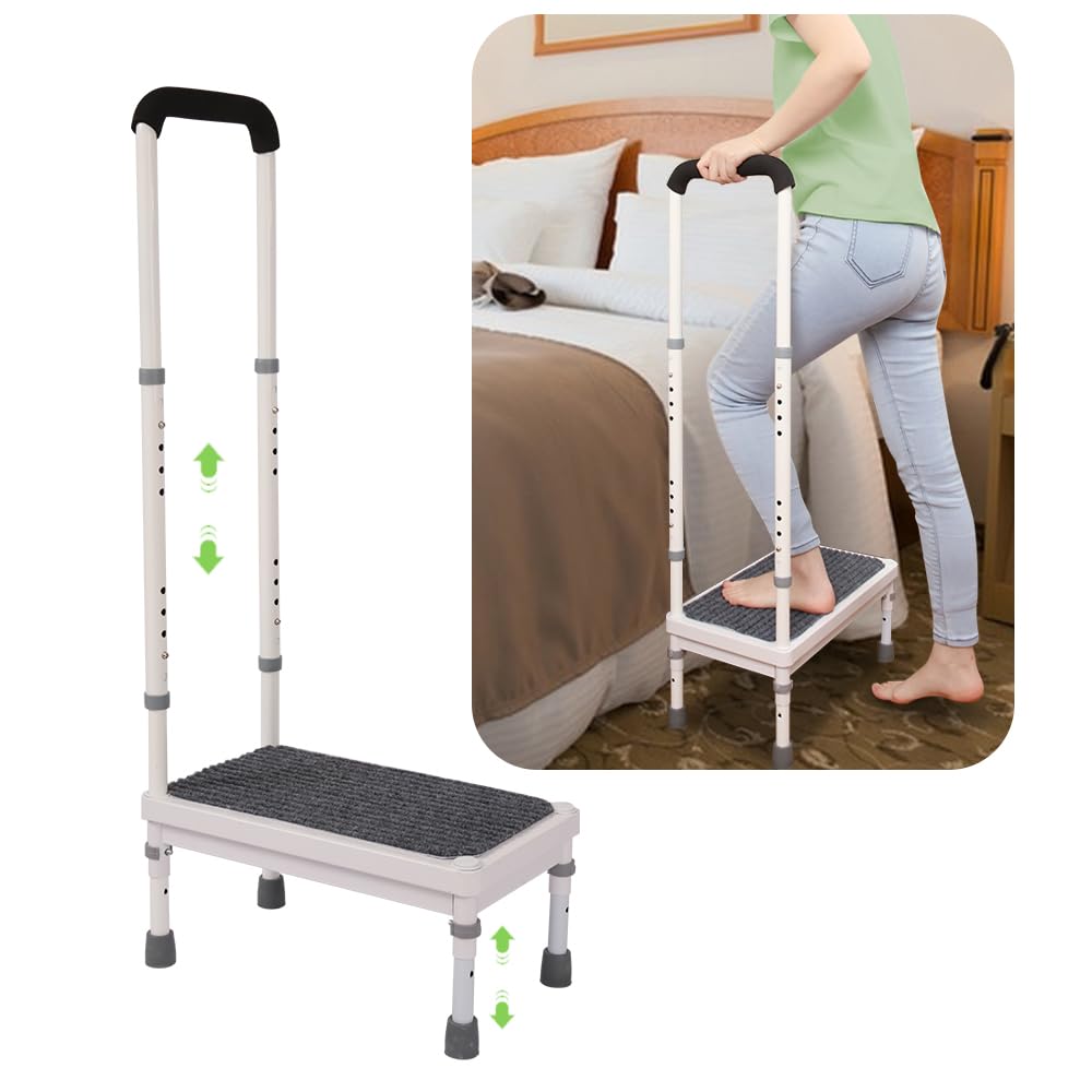 Amazon.com: Medical Step Stool with Handle for Elderly Bed Steps
